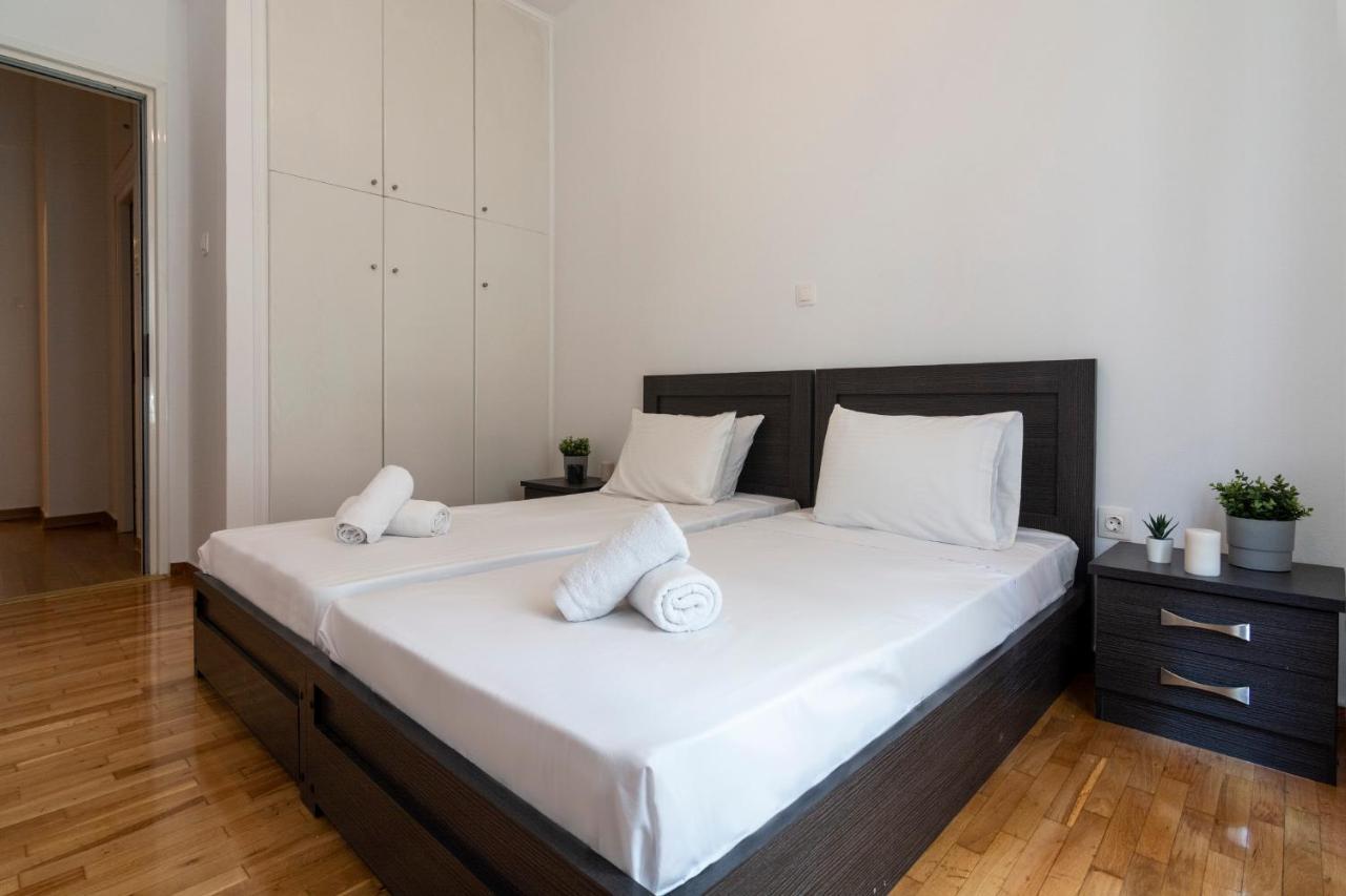 Modern 2Bd Apt In Athens , 3-Min Metro Εξωτερικό φωτογραφία